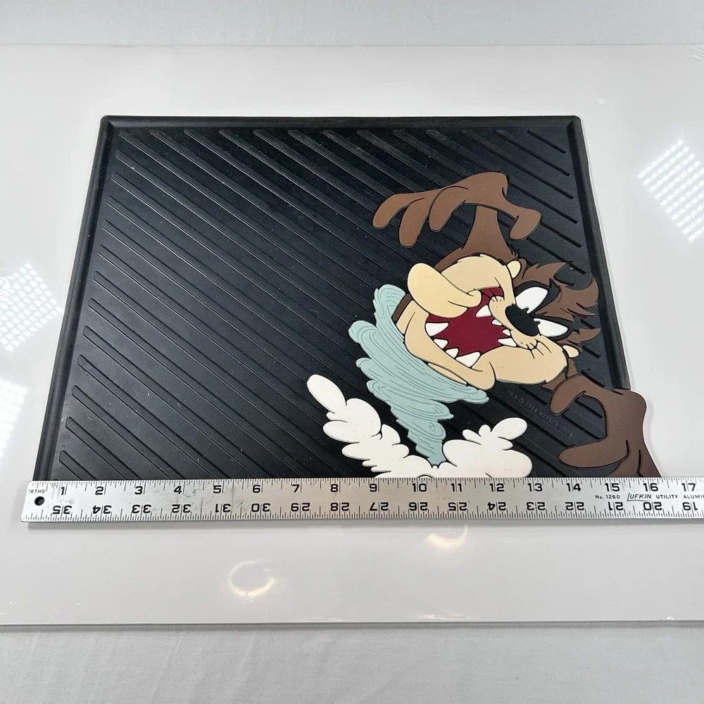 VTG '94 PlastiColor Looney Tunes Taz Tasmanian Devil Rubber Floor Mat 14x17 NEW